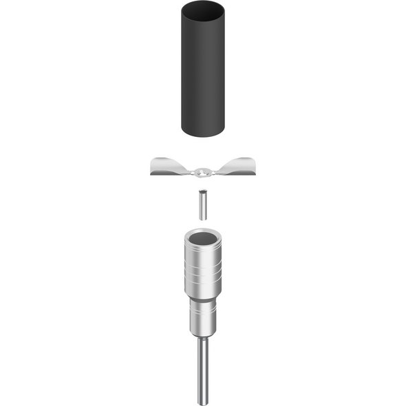 HVC-85 Fußstück, Aluminium