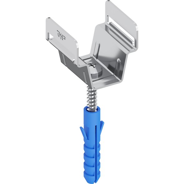 Flachbandhalter V2A, fl. 30 mm