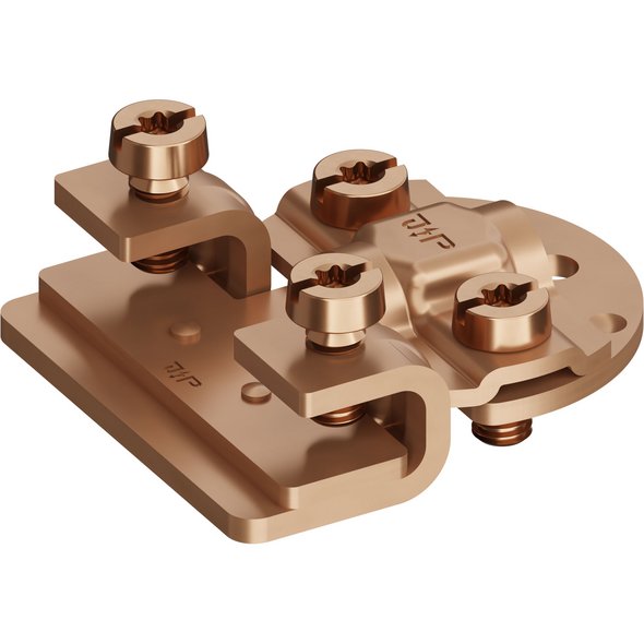 Saddle clamp, Cu, Ø 8-10 mm