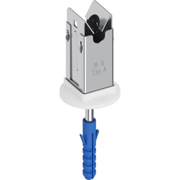 Niro-Clip-Schnapphalter V2A, Ø 8mm Typ A