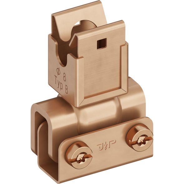 Leitungshalter, V2A-Cu, Ø 8 mm/Typ B