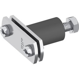 Flachbandhalter V2A, fl. 30 mm