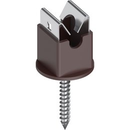 Niro-Clip-Schnapphalter V2A/PA 6, Ø 8 mm