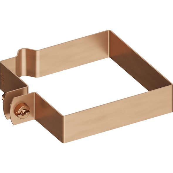 Vierkantschelle, Cu, mit Sicke Ø 8 mm