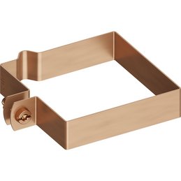 Vierkantschelle, Cu, mit Sicke Ø 8 mm