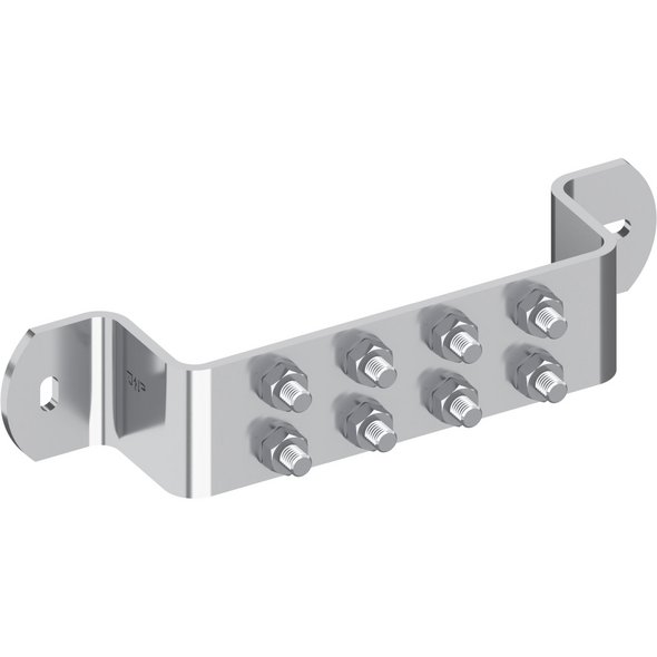 Erdungsschiene, V2A, abgewinkelt