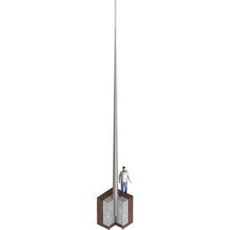 Fangmast JP-LPH 28.0, St/tZn, konisch