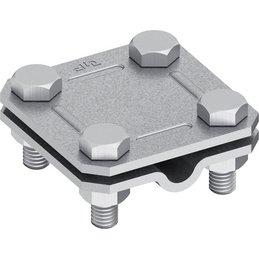 Kreuzverbinder St/tZn, 60x60, 2-teilig
