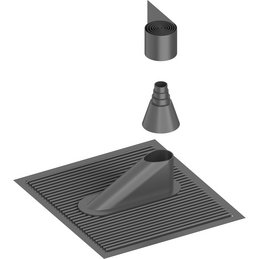 Dachdurchführungsziegel-SET, Anthrazit