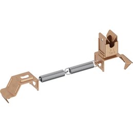Roof conductor holder, Cu, Ø 8 mm type B