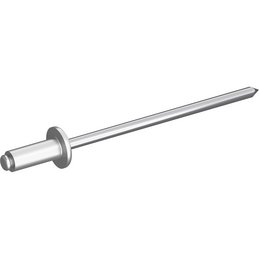 Blind rivet with truss head, 5x12 mm
