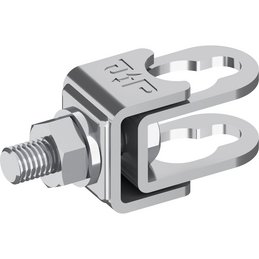 CC-Klemme V2A, Ø 8-10 mm / Ø 16 mm