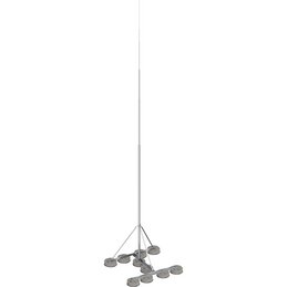 Fangmast-SET, freistehend, 9,0m