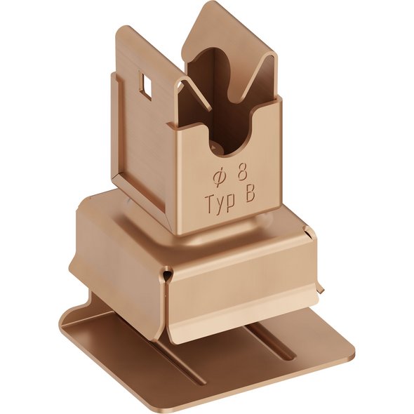 Dachleitungshalter Cu, Ø 8 mm, Typ B