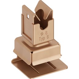 Dachleitungshalter Cu, Ø 8 mm, Typ B