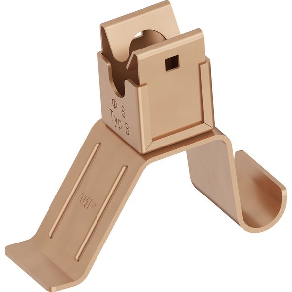 Roof conductor holder, Cu, Ø 8 mm type B