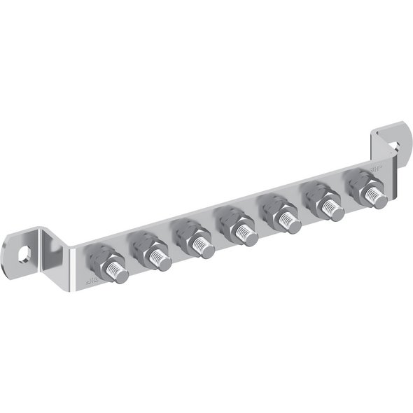 Erdungsschiene, V2A, abgewinkelt
