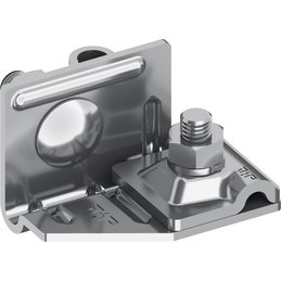 kc-Klemme Alu-V2A, Ø 8 / Ø 8 mm