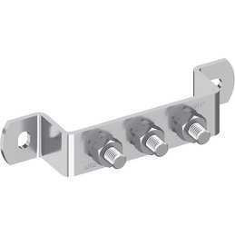 Erdungsschiene, V2A, abgewinkelt