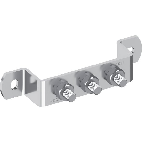 Erdungsschiene, V2A, abgewinkelt