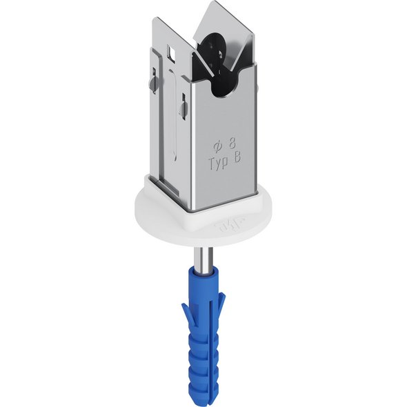 Niro-Clip-Schnapphalter V2A, Ø 8mm Typ B