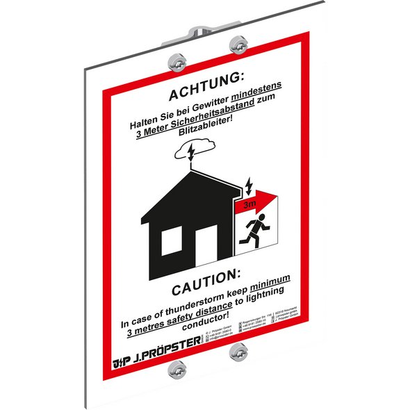 Warnhinweisschild "Berührungsspannung"