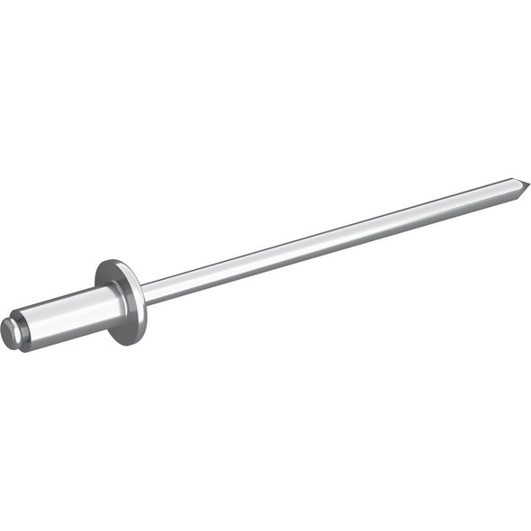 Blindniet mit Flachrundkopf, 5x12 mm
