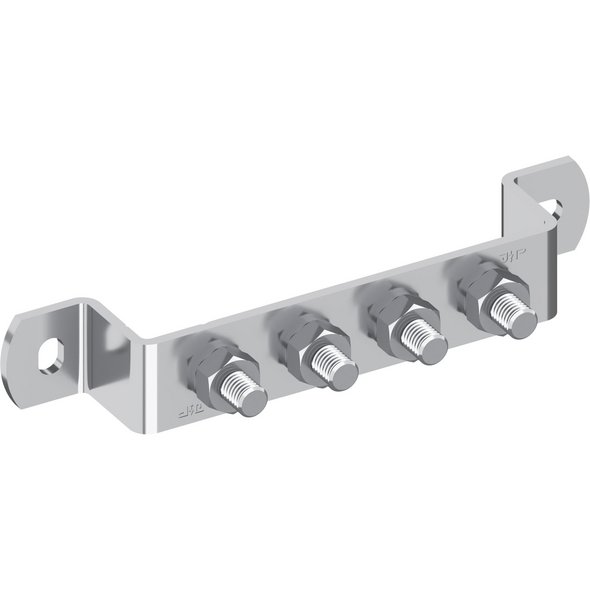 Erdungsschiene, V2A, abgewinkelt