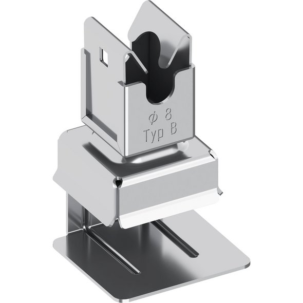 Dachleitungshalter V2A, Ø 8 mm, Typ B