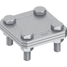 Kreuzverbinder St/tZn, 60x60, 3-teilig