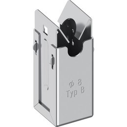 Niro-Clip-Schnapphalter V2A, Ø 8 mm