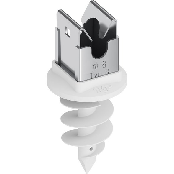 Niro-Clip-Schnapphalter V2A, Ø 8mm Typ B