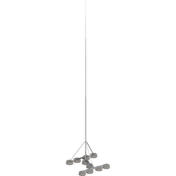 Fangmast-SET, freistehend, 10,0m
