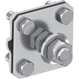 Kreuzklemme V4A, fl. 30 /  Ø 8-10 mm