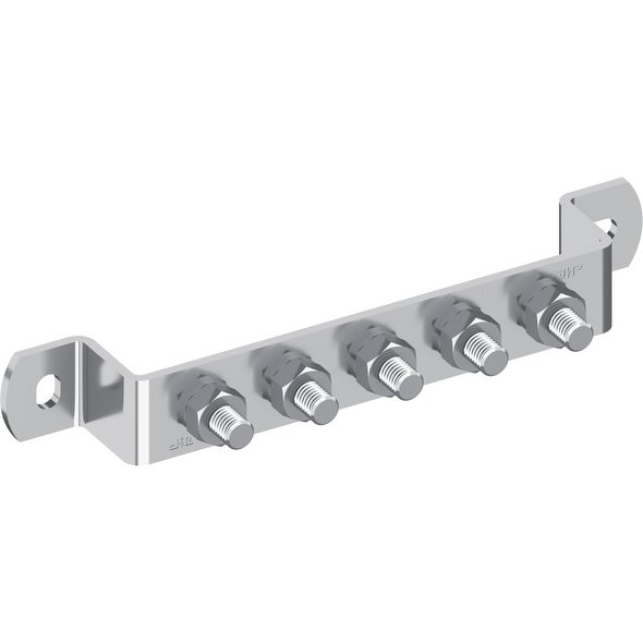 Erdungsschiene, V2A, abgewinkelt