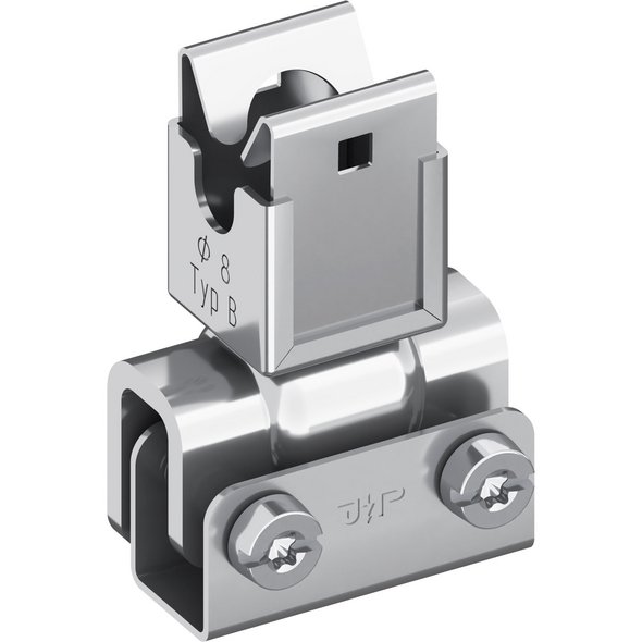 Leitungshalter, V2A, Ø 8 mm/Typ B