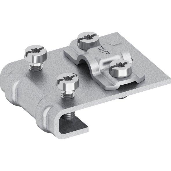 Saddle clamp, St/tZn, Ø 8-10 mm