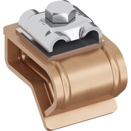 Zweimetall Dachrinnenklemme schmal VA/Cu