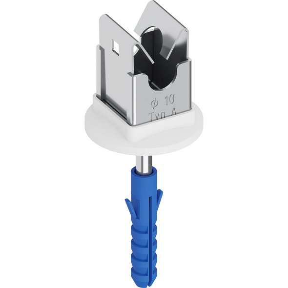 Niro-Clip-Schnapphalter V2A, Ø10mm Typ A