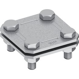 Kreuzverbinder St/tZn, 60x60, 2-teilig