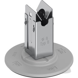 Dachleitungsstütze V2A-PA6 Ø 8mm, Typ B