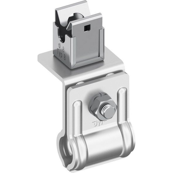 Dachleitungsstütze Alu-V2A, Ø 8mm, Typ B