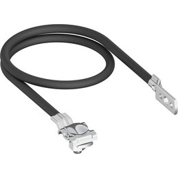 Connection cable with connection clamp