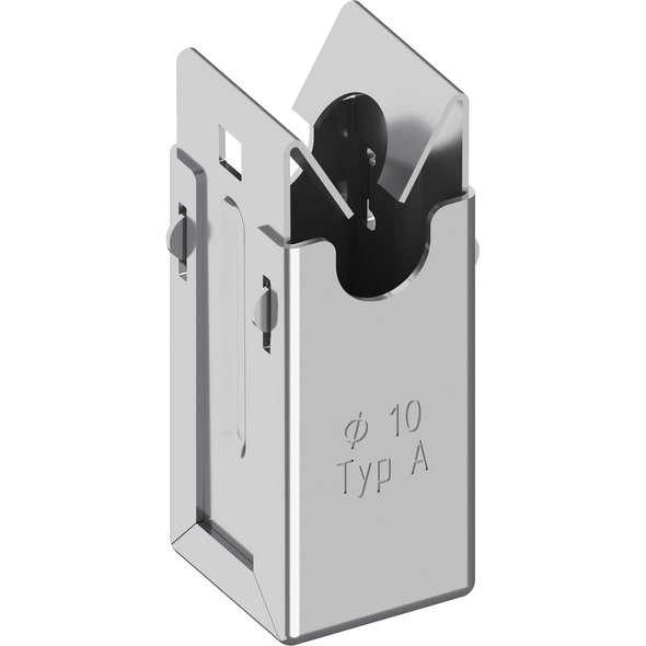 Niro-Clip-Schnapphalter V2A, Ø 10 mm