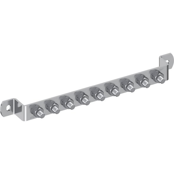 Erdungsschiene, V2A, abgewinkelt
