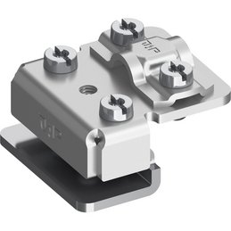 Cross-saddle clamp, Alu-V2A, Ø 8-10 mm