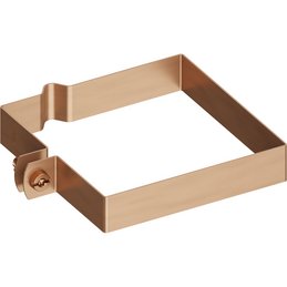 Vierkantschelle, Cu, mit Sicke Ø 8 mm