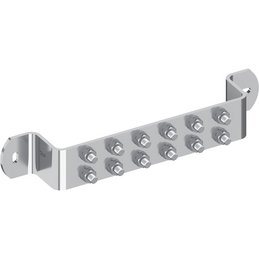 Erdungsschiene, V2A, abgewinkelt
