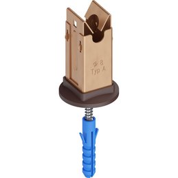 Niro-Clip-Schnapphalter Cu, Ø 8mm Typ A