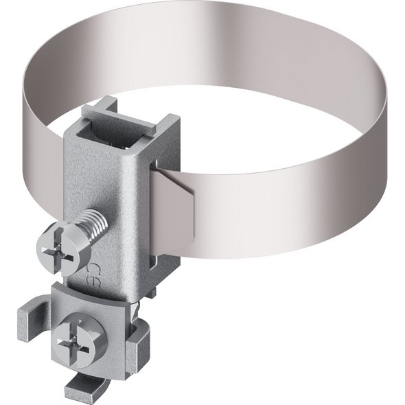 Band-Erdungsschelle St/tZn 1/8" - 1 1/2"